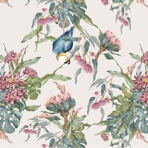 deko-tap-006-baby-wallpaper-dekornik-tropical-parrots-pink-280x50-cm