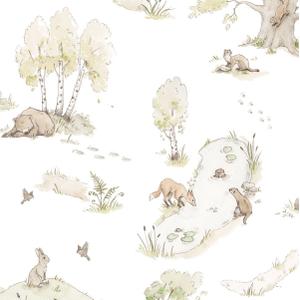 deko-tap-072-baby-wallpaper-dekornik-fairytale-forest-green-280x100-cm