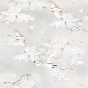 deko-tap-119-baby-wallpaper-dekornik-magic-swans-blue-grey-280x100-cm