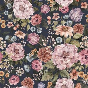 deko-tap-174-baby-wallpaper-dekornik-bouquet-of-flowers-violet-lilac-blue-navy-blue-280x100-cm
