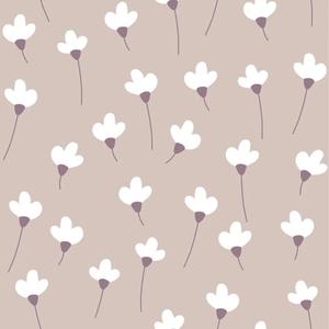 deko-tap-253-single-sample-baby-wallpaper-dekornik-daisies-on-powder-violet-lilac-beige-brown-280x50-cm