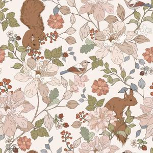 deko-tap-406-baby-wallpaper-dekornik-squirrels-in-the-woods-multicolour-280x100-cm