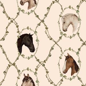 deko-tap-411-baby-wallpaper-dekornik-watercolour-horses-beige-280x100-cm