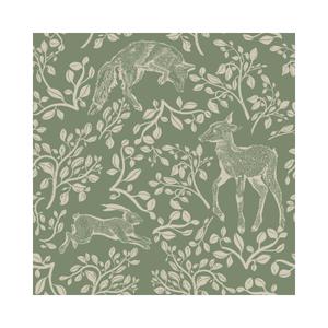 deko-tap-423-baby-wallpaper-dekornik-forest-animals-and-fairytale-green-280x50-cm