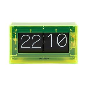 ka5976ye-table-clock-karlsson-boxed-flip-neon-yellow-7-1x11-7-cm