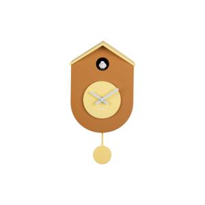 ka6026ye-wall-clock-karlsson-grato-cuckoo-ochre-yellow-soft-yellow-17-5x33-2x9-2-cm