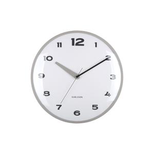 ka6028gy-wall-clock-karlsson-brisk-dome-dark-grey-1x40-cm