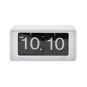 ka6055wh-wall-clock-or-table-clock-karlsson-retro-boxed-flip-white-20x10x10-cm