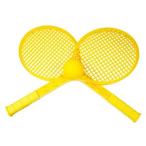 d31150-tennis-racket-and-ball-kuebler-sport-recreational-yellow-60x30x15-cm