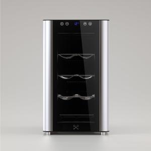 cavs8-8-bottle-wine-cooler-free-standing-les-petits-champs-silver-black-26x49-5x45-5-cm