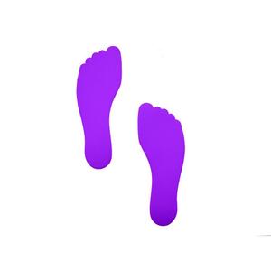 edb027p-foot-shaped-floor-markers-pre-sport-x6-purple-one-size