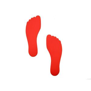 edb027s-foot-shaped-floor-markers-pre-sport-x6-red-one-size