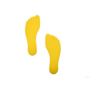 edb027y-foot-shaped-floor-markers-pre-sport-x6-yellow-one-size