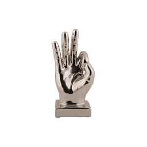 pt4226ch-statuette-present-time-perfecto-chrome-plated-7-5x21-cm